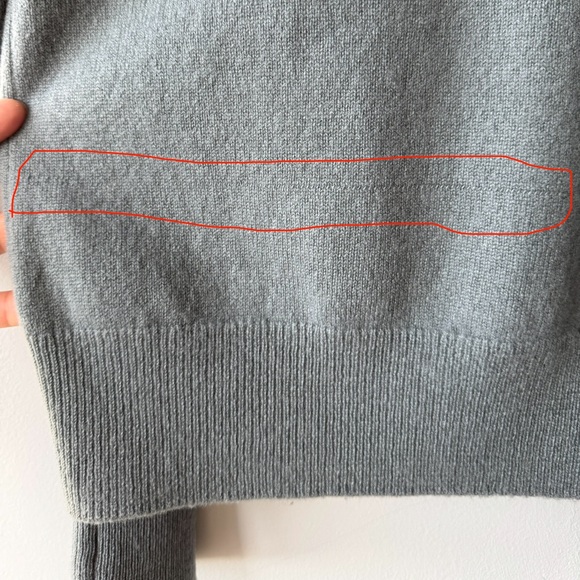 Quince 100% Mongolian Cashmere Crewneck Sweater - Dusty Blue - Size M - Picture 16 of 16